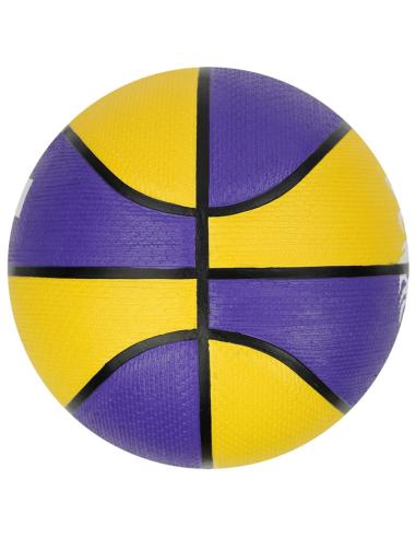 Piłka koszykowa 7 Nike L James Playground 8P żółto-fioletowa