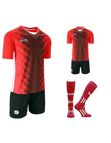 Komplet piłkarski Keeza Dover czerwony