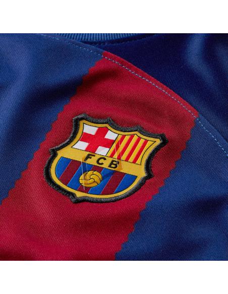 Komplet piłkarski Nike FC Barcelona 2023/24 Home Little Kids DX2815-456