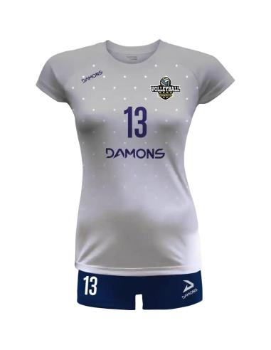 Stroje siatkarskie damskie Damons Vega Pro p14 biały