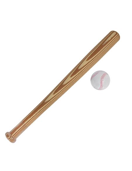 Kij baseball piankowy z piłką