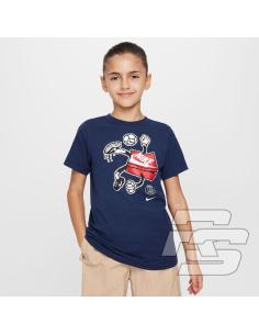 Koszulka Nike PSG Character Tee Jr FQ7122-410
