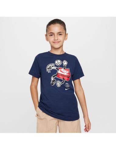 Koszulka Nike PSG Character Tee Jr FQ7122-410