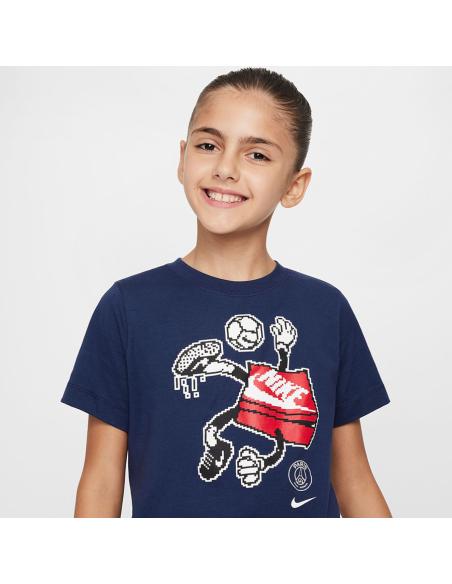 Koszulka Nike PSG Character Tee Jr FQ7122-410