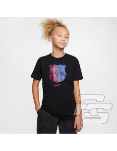 Koszulka Nike FC Barcelona Crest Tee Jr FZ0034-010