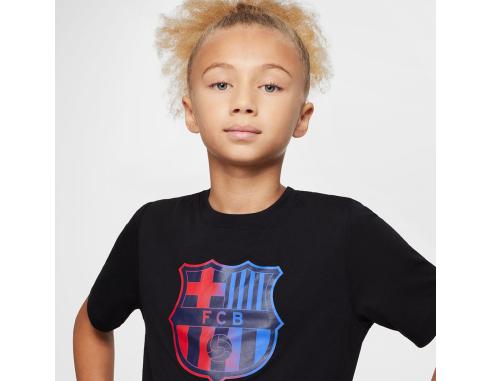Koszulka Nike FC Barcelona Crest Tee Jr FZ0034-010