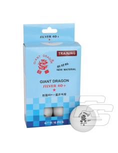 Piłeczka p-pongowa biała Giant Dragon *** 6 szt cell-free