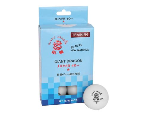 Piłeczka p-pongowa biała Giant Dragon *** 6 szt cell-free