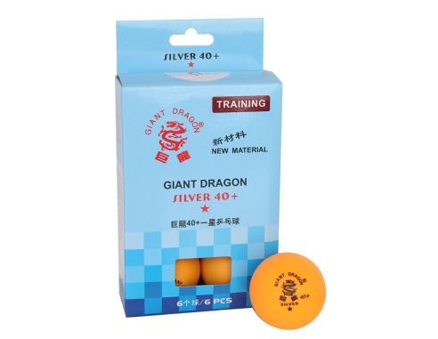 Piłeczka p-pongowa pomarańczowa Giant Dragon *** 6 szt cell-free