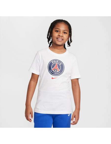 Koszulka Nike PSG Crest Tee Junior Jr IF0511-100