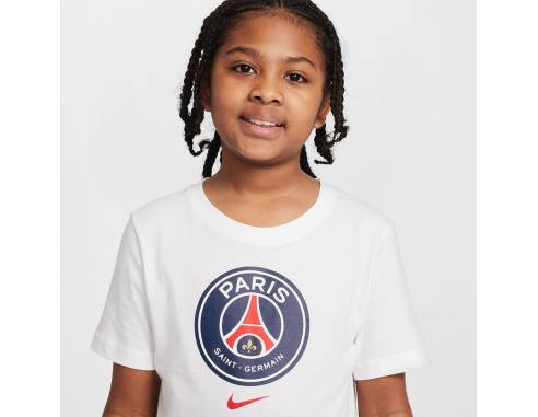 Koszulka Nike PSG Crest Tee Junior Jr IF0511-100