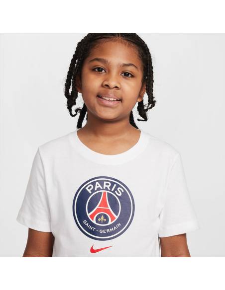 Koszulka Nike PSG Crest Tee Junior Jr IF0511-100
