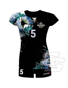 Sublimowane Stroje siatkarskie damskie Damons Vega Pro p20 - 3