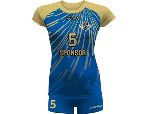 Sublimowane Stroje siatkarskie damskie Damons Vega Pro p21 - 5