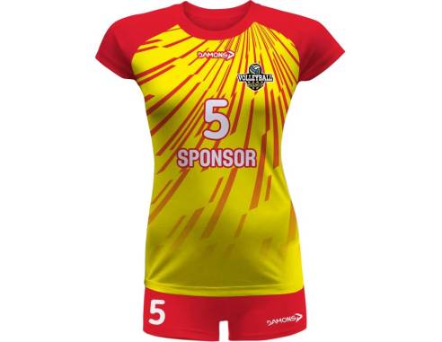 Sublimowane Stroje siatkarskie damskie Damons Vega Pro p21 - 8