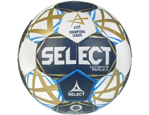 Piłka Select Replica EHF Champions League niebiesko-biała