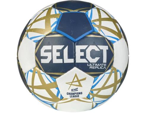 Piłka Select Replica EHF Champions League niebiesko-biała
