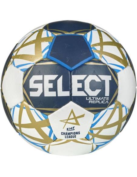 Piłka Select Replica EHF Champions League niebiesko-biała