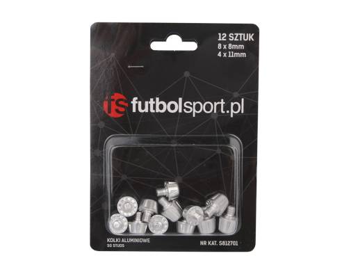 Kołki futbolsport aluminiowe 8x8mm + 4x11mm