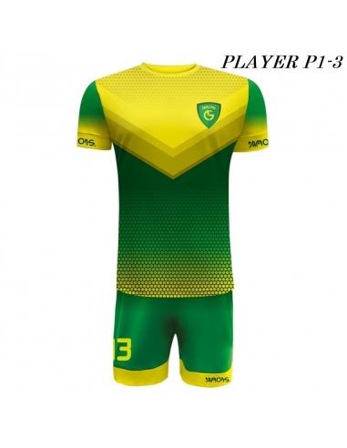Strój Piłkarski Damons PLAYER P1 zielono żółte