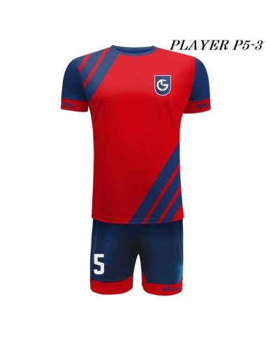 Strój Piłkarski Damons PLAYER P5 czerwono czarne