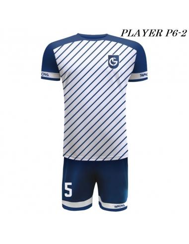 Strój Piłkarski Damons PLAYER P6 biało granatowe