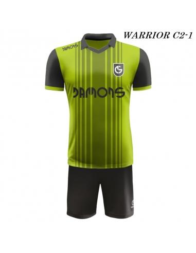 Strój Piłkarski Damons WARRIOR C2 zielono czarne