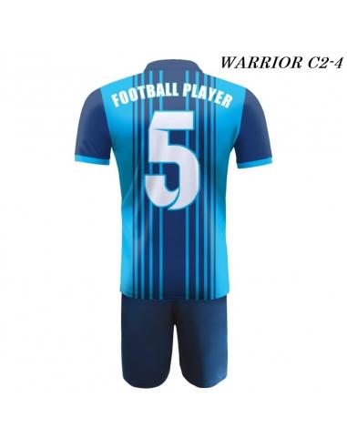 Strój Piłkarski Damons WARRIOR C2 niebiesko granatowe plecy