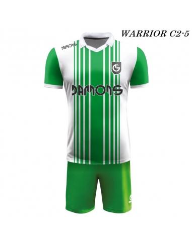 Strój Piłkarski Damons WARRIOR C2 biało zielone