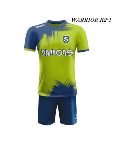 Strój piłkarski Damons Warrior R2 Zielono granatowy