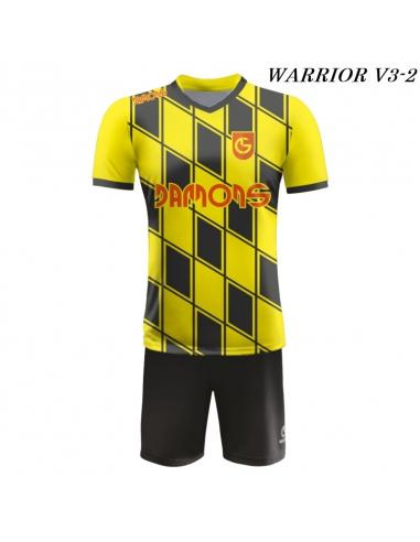 Strój piłkarski Damons Warrior V3 żółto czarny