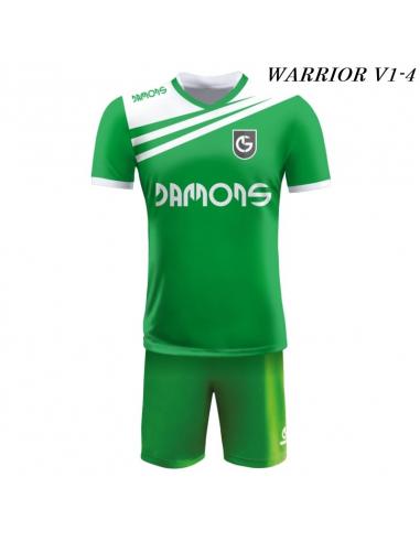 Strój piłkarski Damons Warrior V1 Zielono białe