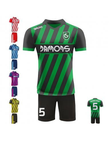 Stroje piłkarskie Damons SHIFT C2 w pięciu kolorach. Komplety dla piłkarzy.